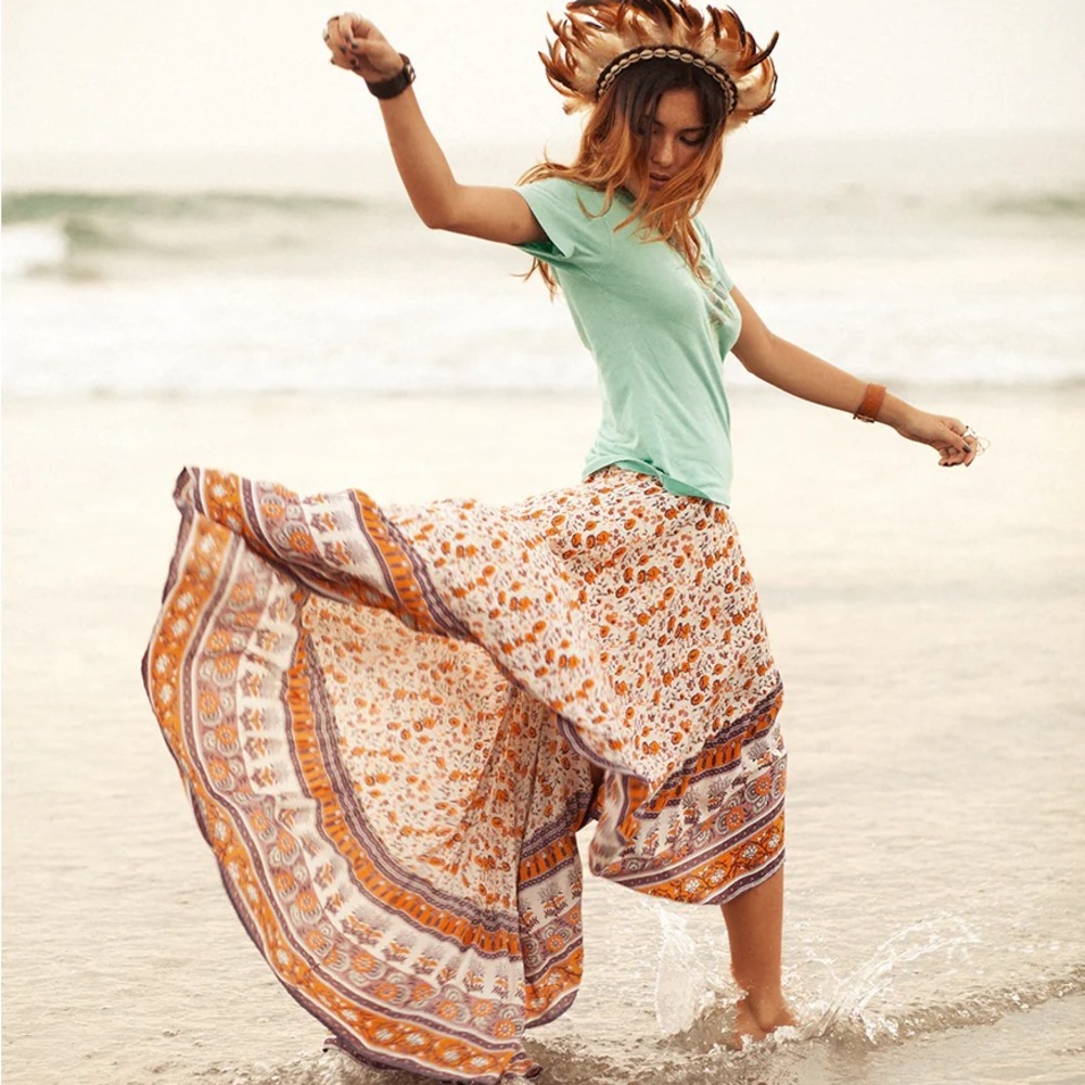 Spell and the gypsy skirt gypsy love castaway orange blossom skirt xs